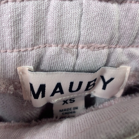 NWT Mauby Pale Purple white Tie Dye Joggers - Picture 4 of 7